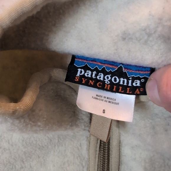 Patagonia 1/4 zip men’s fleece Sinchilla size Small - Picture 5 of 6